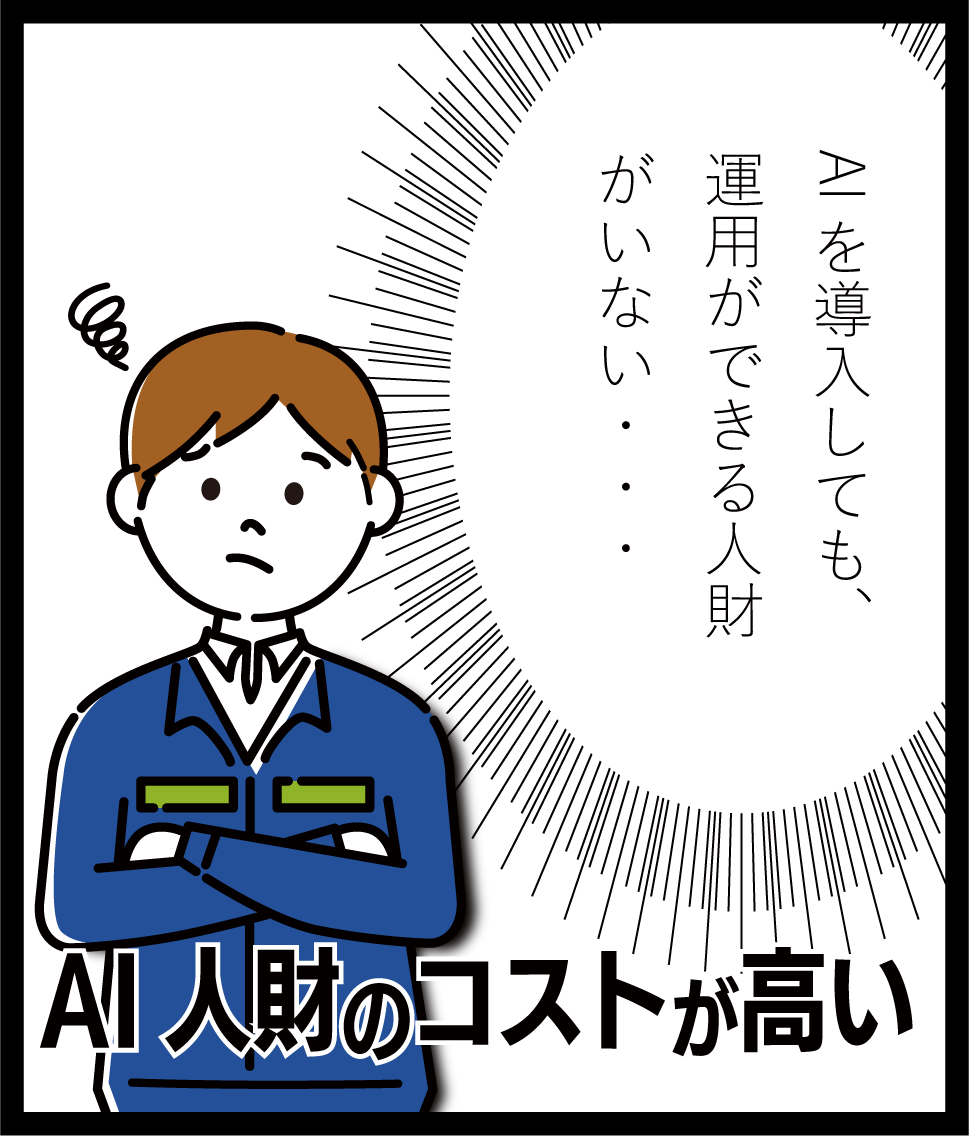 AI人財のコストが高い